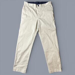 Savile Row Chino Pants Mens Size 32x30 Beige Straight Stretch